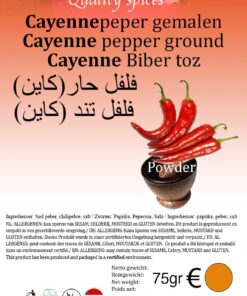 CAYENNEPEPER GEMALEN